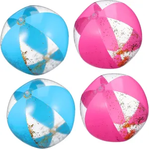 Fun Portable Lightweight Decorative Milisten 4Pcs Sequins Beach Ornaments for Pool Parties memorandum stress and Outdoor 