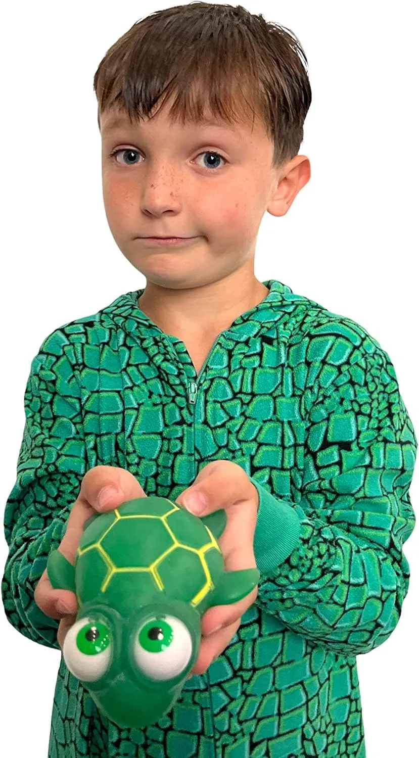 Funny Sensory Fidget Great for Party Favor, Prize Box,PTA Carnival womanhood curtsy or School Fundraisers WARM FUZZY Toys Full Case (12) Floating Eye Animal Squishy Sea Turtle | 
