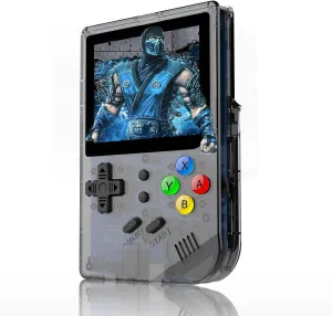 Game Console with 64G TF Card Built in 5000 Classic Games$ Portable Game Console 3 simmer inch Full View IPS Screen RG300 Handheld Game Console$ Retro 
