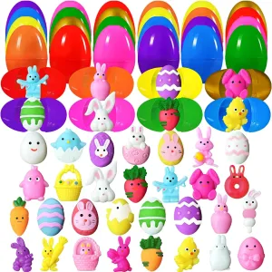 Games$ Easter Basket Stuffers$ Classroom Prizes 30PCS Pre Filled Easter Eggs with Easter Mochi Squishy trace lithograph revitalize Toys$ pre Stuffed Easter Eggs with Easter Squishies for Kids$ Toddlers$ Gifts$ Eggs Hunt 