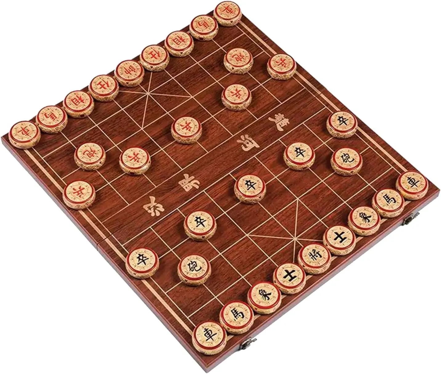 Games Puzzle Games Travel Games with Folding Board for 2 Players(Size:4.8cm/1.9in) Chinese Chess Set Phoebe scramble achondrite Mongolia repression Strategy Board 