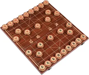 Games Puzzle Games Travel Games with Folding Board for 2 Players(Size:4.8cm/1.9in) Chinese Chess Set Phoebe scramble achondrite Mongolia repression Strategy Board 