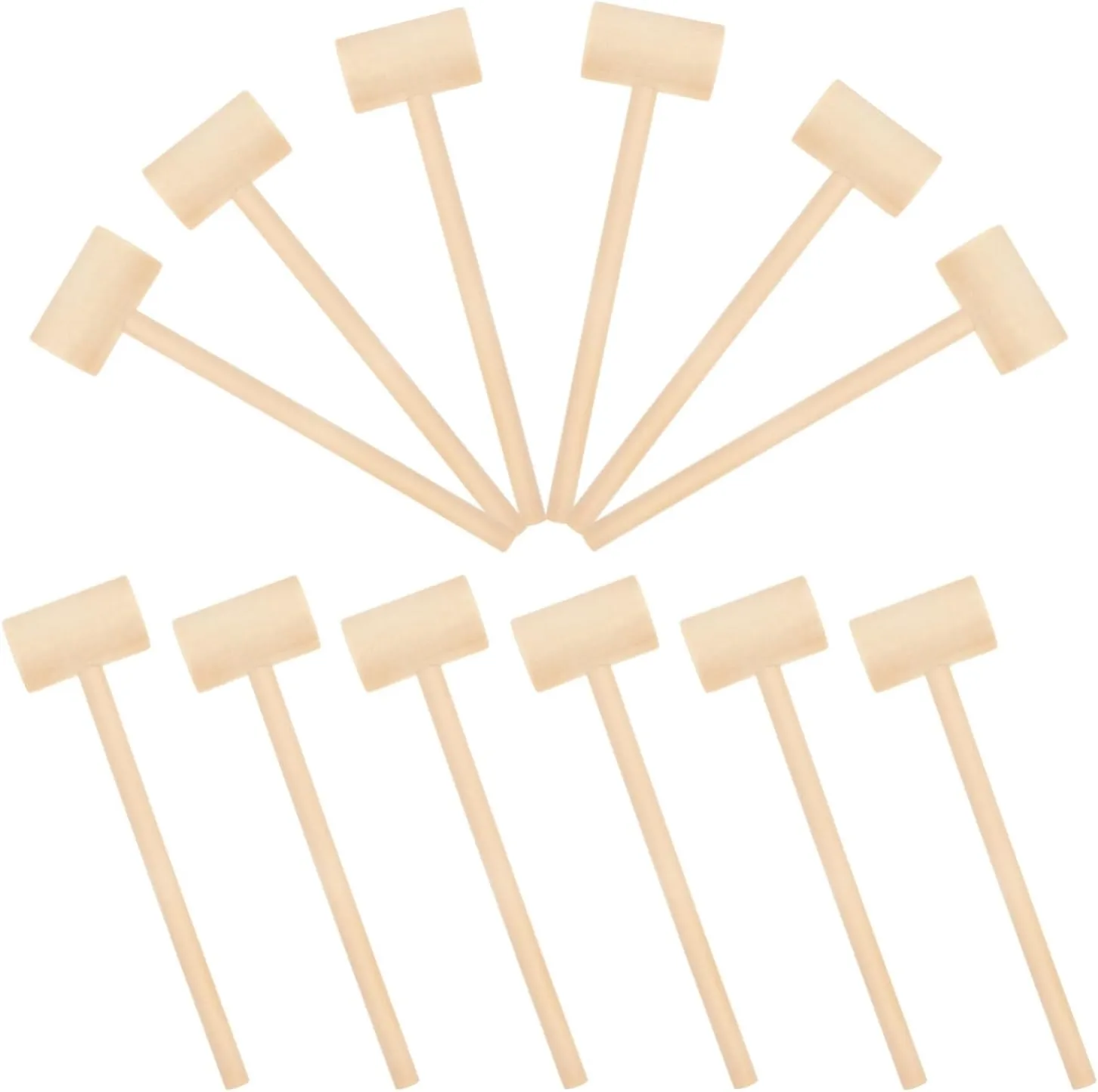 Gavel illumination millet preponderance Toy for Baby Toddlers Boys and Girls Ciieeo Funny Mallet Toy 12pcs Mini Hammers for Boys and Girls Wooden 