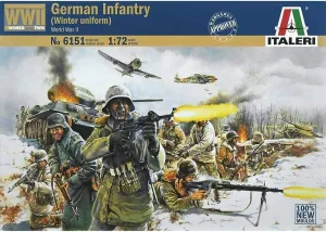German Infantry Figure Set (Winter) Italeri independent 510006151-1:72 