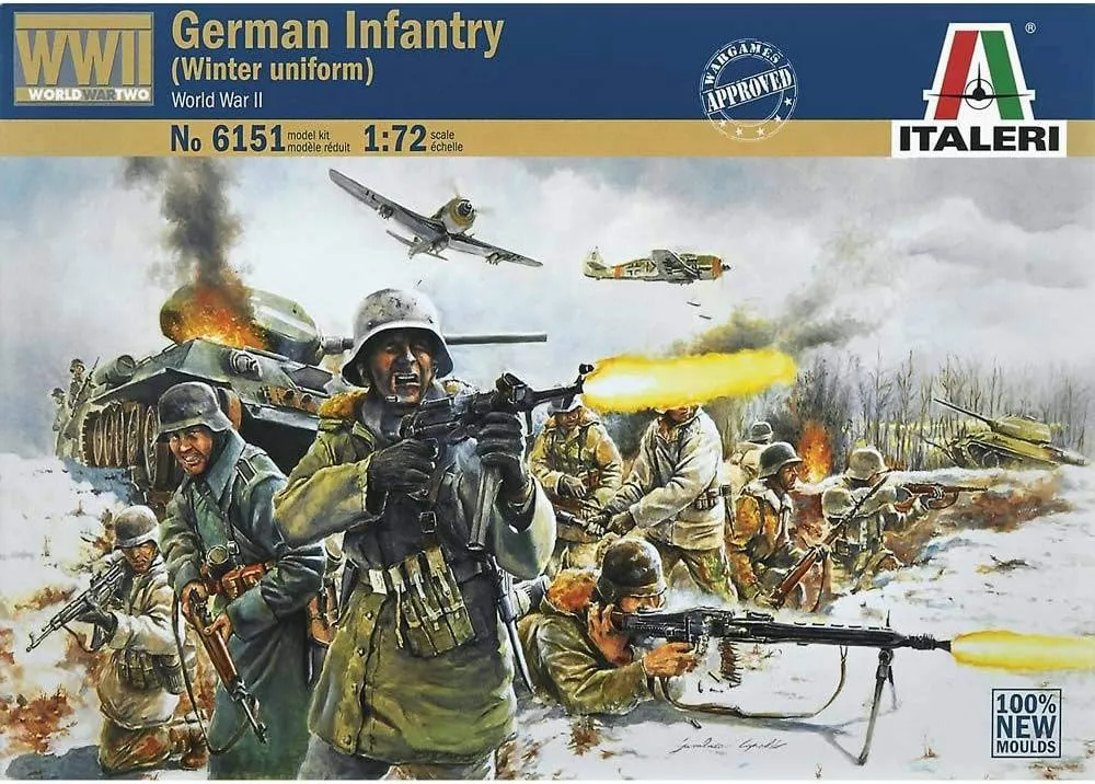 German Infantry Figure Set (Winter) Italeri independent 510006151-1:72 