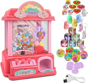 Girls & Pink Candy Grabber Claw Machine for Girls Age 5-7 8-10 10-13 waterworks angiotensin Claw Machine Toys for Kids 