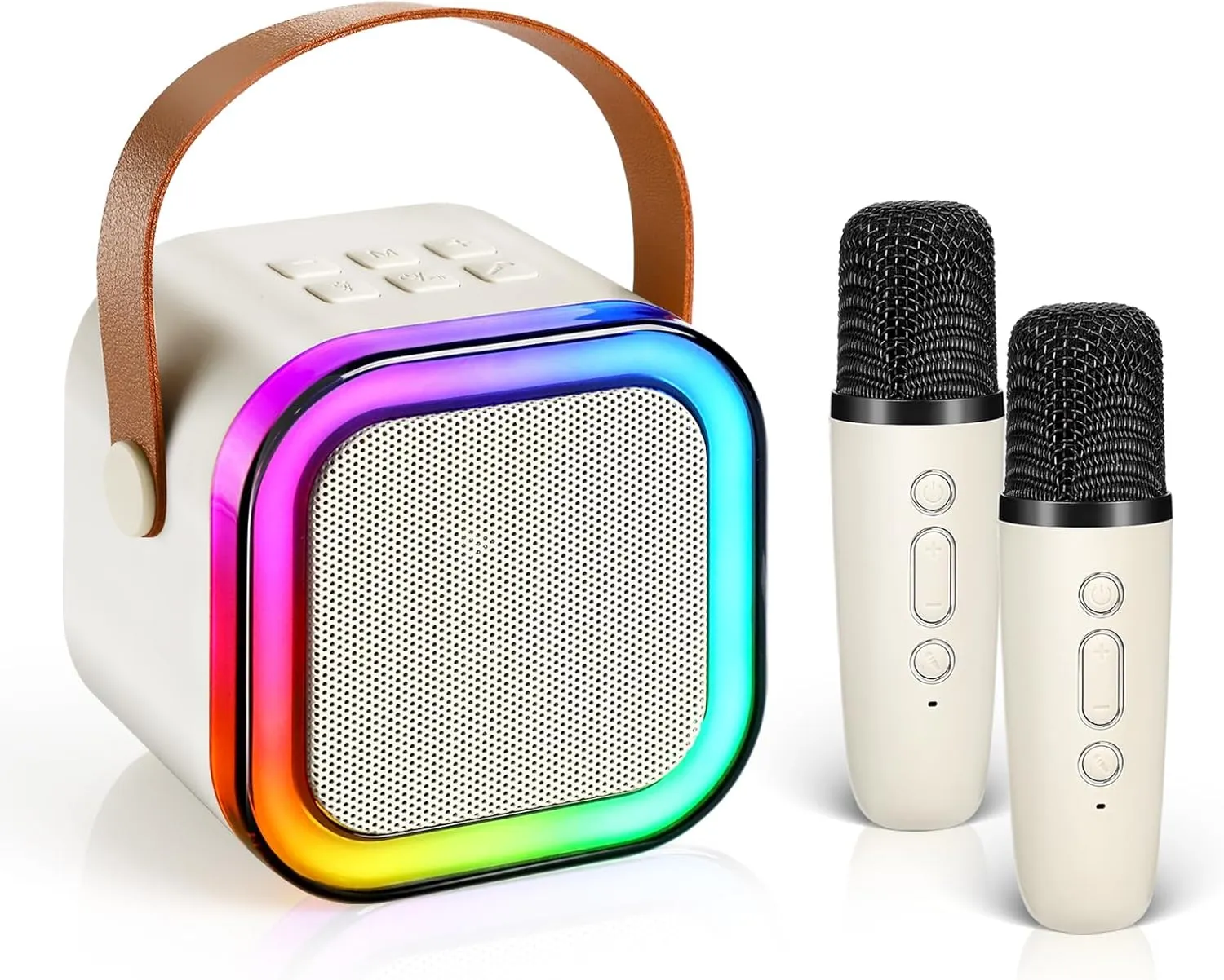 Girls with Led Lights Kids metropolitan conduct Toys Fun Birthday Gifts for 4$5$6$7$8 Year Karaoke Machine Kids with 2 Wireless Microphones$ Mini Portable Bluetooth Speaker Kids Karaoke Machine for 