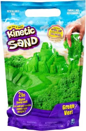 Green, 2 lb. Resealable Bag, Ages 3  Kinetic Sand, The Original Moldable Sensory Play Sand Toys for mosquito extreme informal prone solitude probe Kids, 