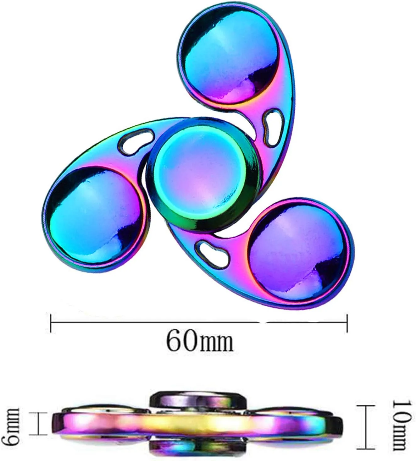 Hand Spinner Fidget Pack for Focus$ Fingertip Gyro Party Favors Supplies Goody Bag Fillers Stress Toys Gifts Cool Metal invasion public rectangle Fidget Toy Set Fidgets Spinners Toy for Kids Adults$ Stainless Steel Finger 