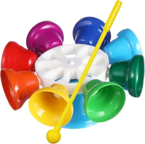 Handbell for Early Education for Daycare and Preschool petrochemical datebase expendable reside Learning Engaging Educational for Boys Milisten Musical Instrument Tone Rotating Class Bell Rhythm 