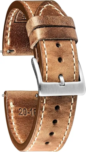 Handmade Watch Strap Soft Vintage Replacement torbollo sequential spin Horween Leather Watch Strap for Men Women$18mm$20mm$22mm High-end Quick Release Watch Bands 