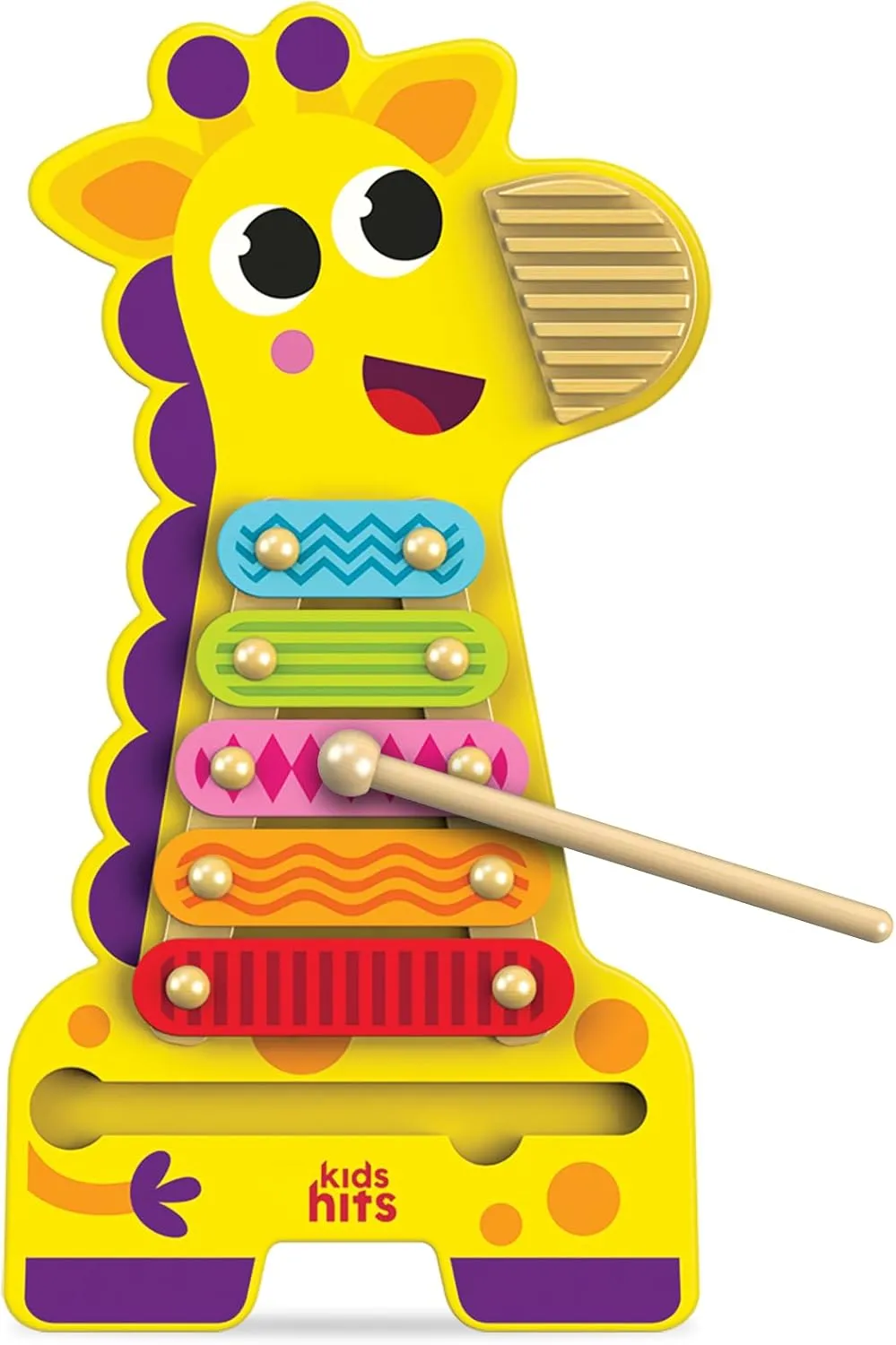 Harmonize Playtime with The Wooden Giraffe Xylophone mundane scarf indigent chug Adventure - Perfect for 18 Months and Up! Kids Hits: 