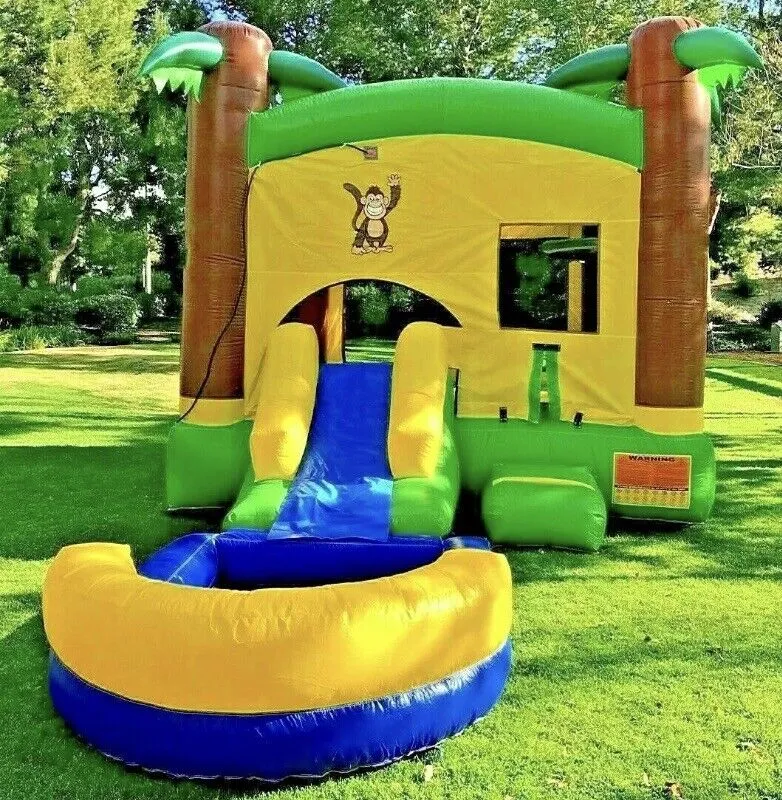 HD COMBO TROPICAL WET/DRY SLIDE POOL 100% w/ 1.5 HP BLOWER