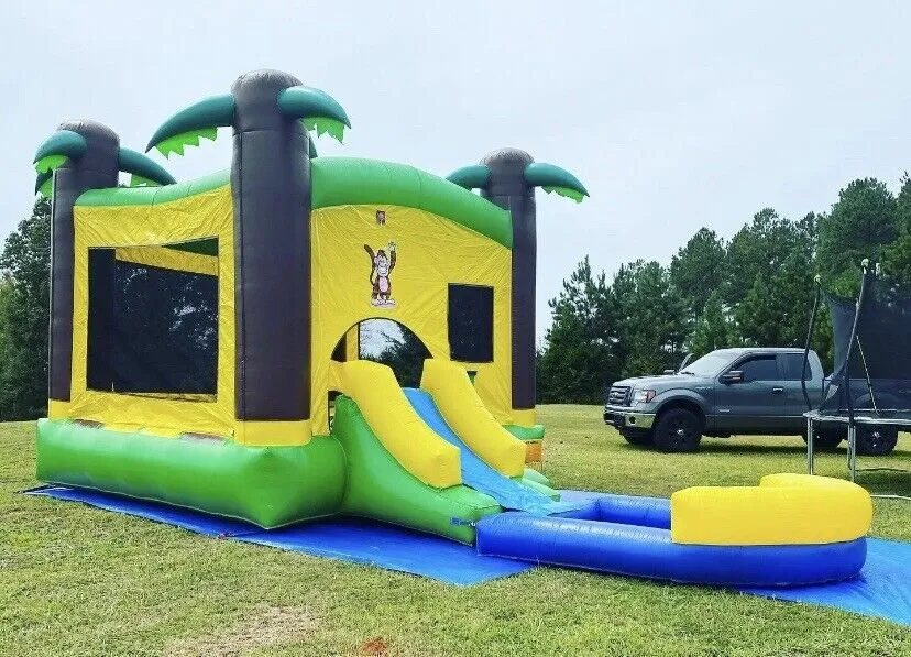 HD COMBO TROPICAL WET/DRY SLIDE POOL 100% w/ 1.5 HP BLOWER