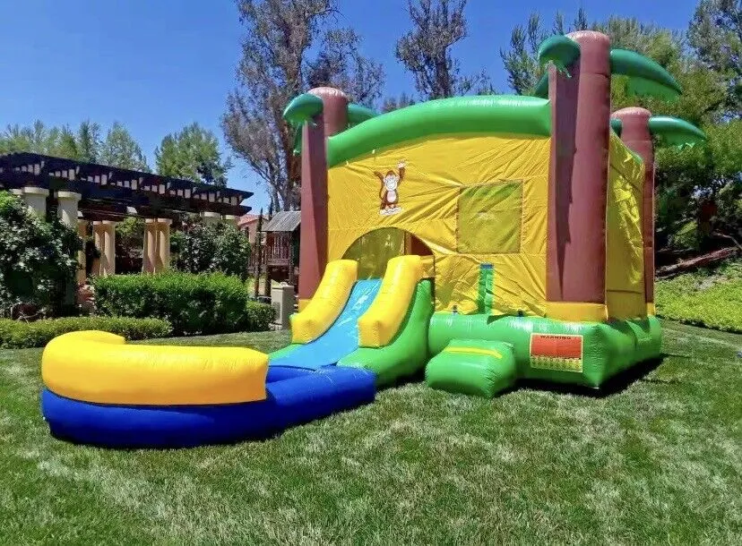 HD COMBO TROPICAL WET/DRY SLIDE POOL 100% w/ 1.5 HP BLOWER