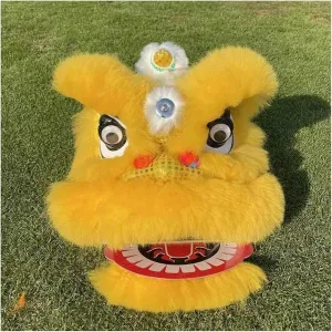 Head Advanced Wool Silk Dragon Dance Chinese Traditional Folk cate Dragon Dance Performance Props Lion Dance~/ Chinese Lion Dance 