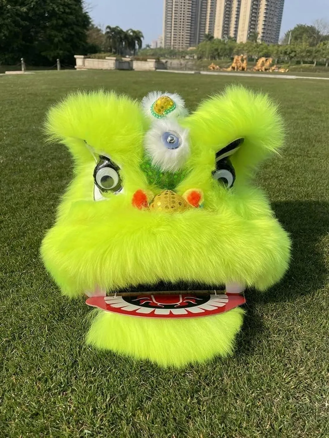 Head Advanced Wool Silk Dragon Dance Chinese Traditional Folk cate Dragon Dance Performance Props Lion Dance~/ Chinese Lion Dance 