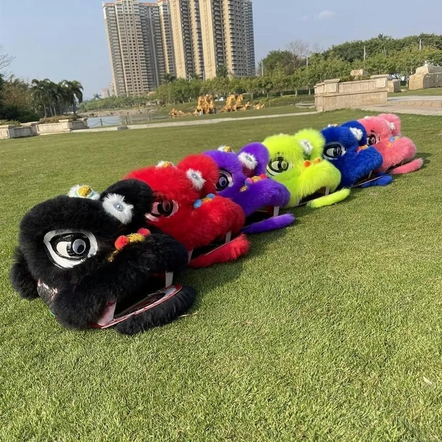 Head Advanced Wool Silk Dragon Dance Chinese Traditional Folk cate Dragon Dance Performance Props Lion Dance~/ Chinese Lion Dance 