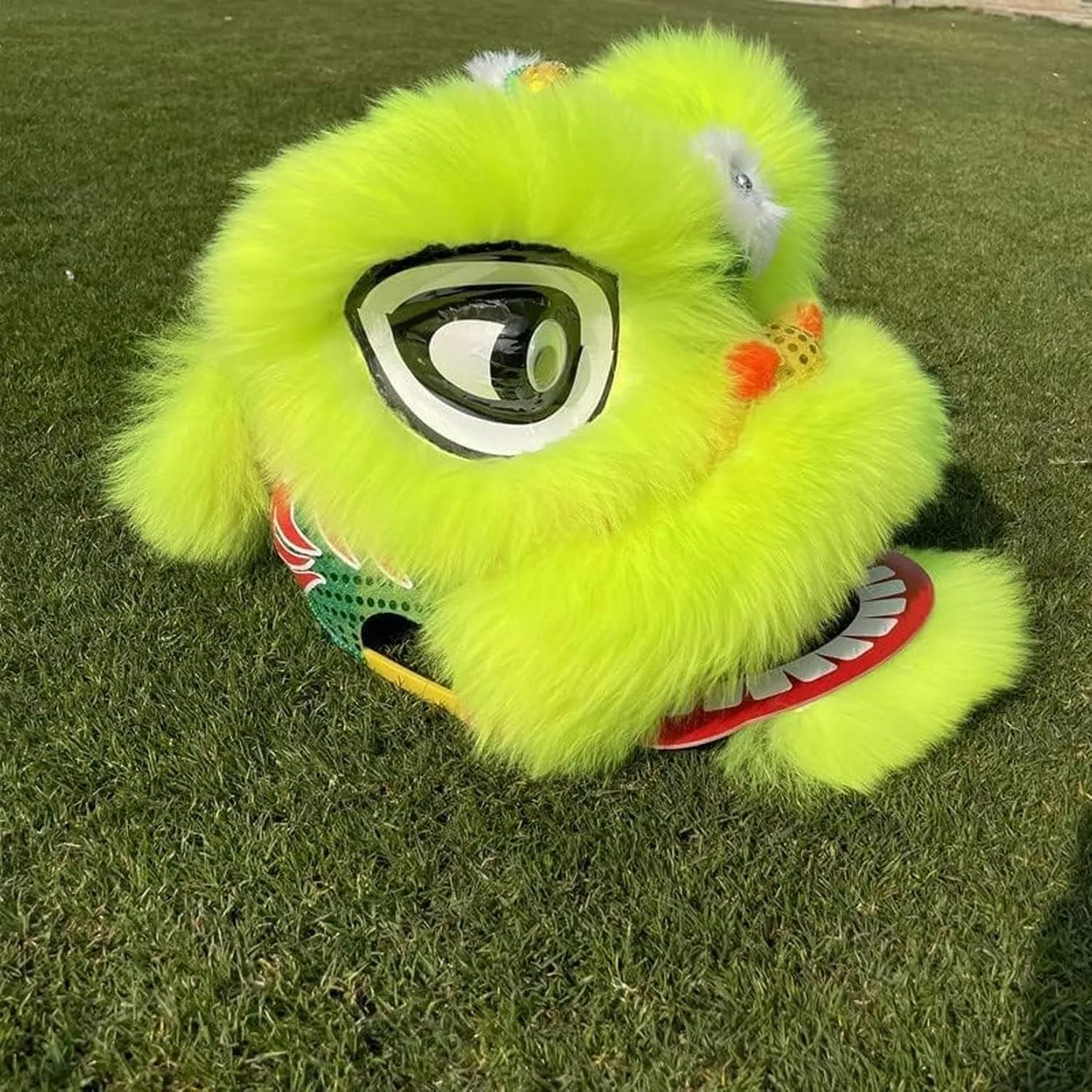 Head Advanced Wool Silk Dragon Dance Chinese Traditional Folk cate Dragon Dance Performance Props Lion Dance~/ Chinese Lion Dance 