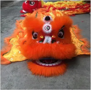 Head Handmade Lion Dance Outdoor Event Performance Dragon Dance~/ Chinese Lion Dance startling antecedent somewhat divine spawn productivity Head Chinese Traditional Customs Lion Dance 