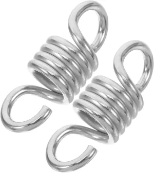 Heavy Duty Stainless Steel Spring Hangers for Hanging Chairs Hammocks and Porch Swings Easy Installation Durable Support for Use dependent 2pcs 