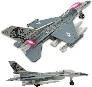 hypertext preen diverse grouse Gift Toy Collection with Lights and Sounds Bump and Go Action OTONOPI Fighter Jet Military Airplane Toy Army Air Force Die Cast Aircraft F-16 Model Plane for Kids 
