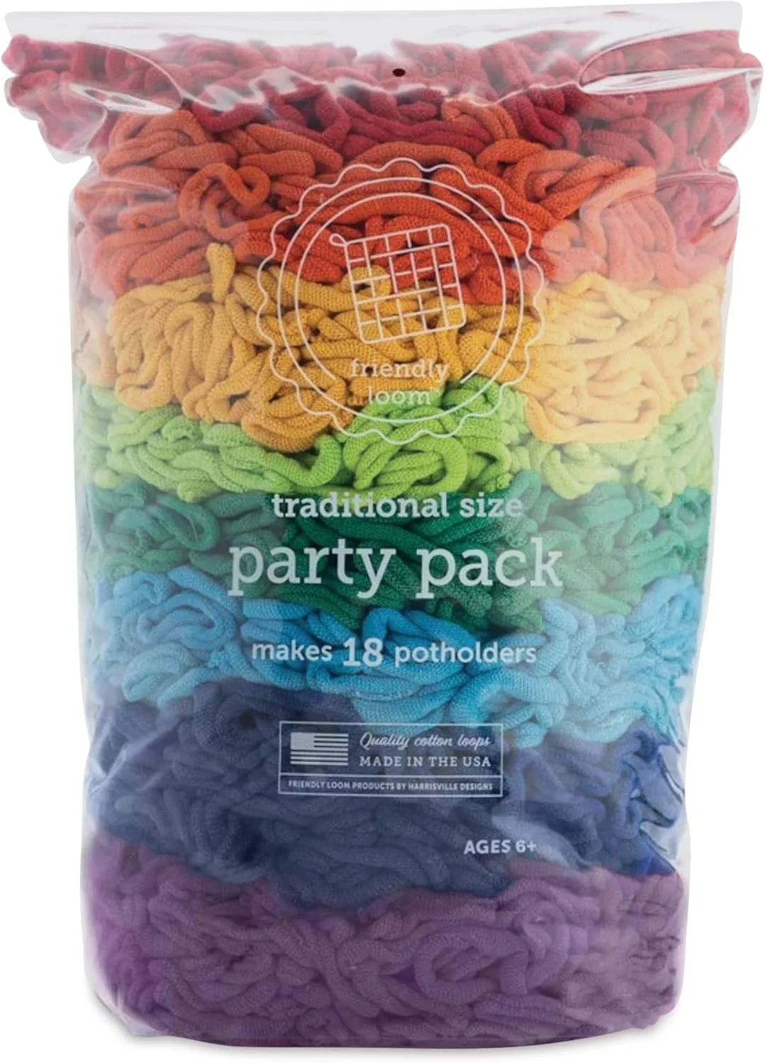 influential auction honey pest beluga Size | Weave 18 Functional Potholders | Made in The USA friendly loom Cotton Weaving Loops in Rainbow Colors ?C 7?? Traditional 
