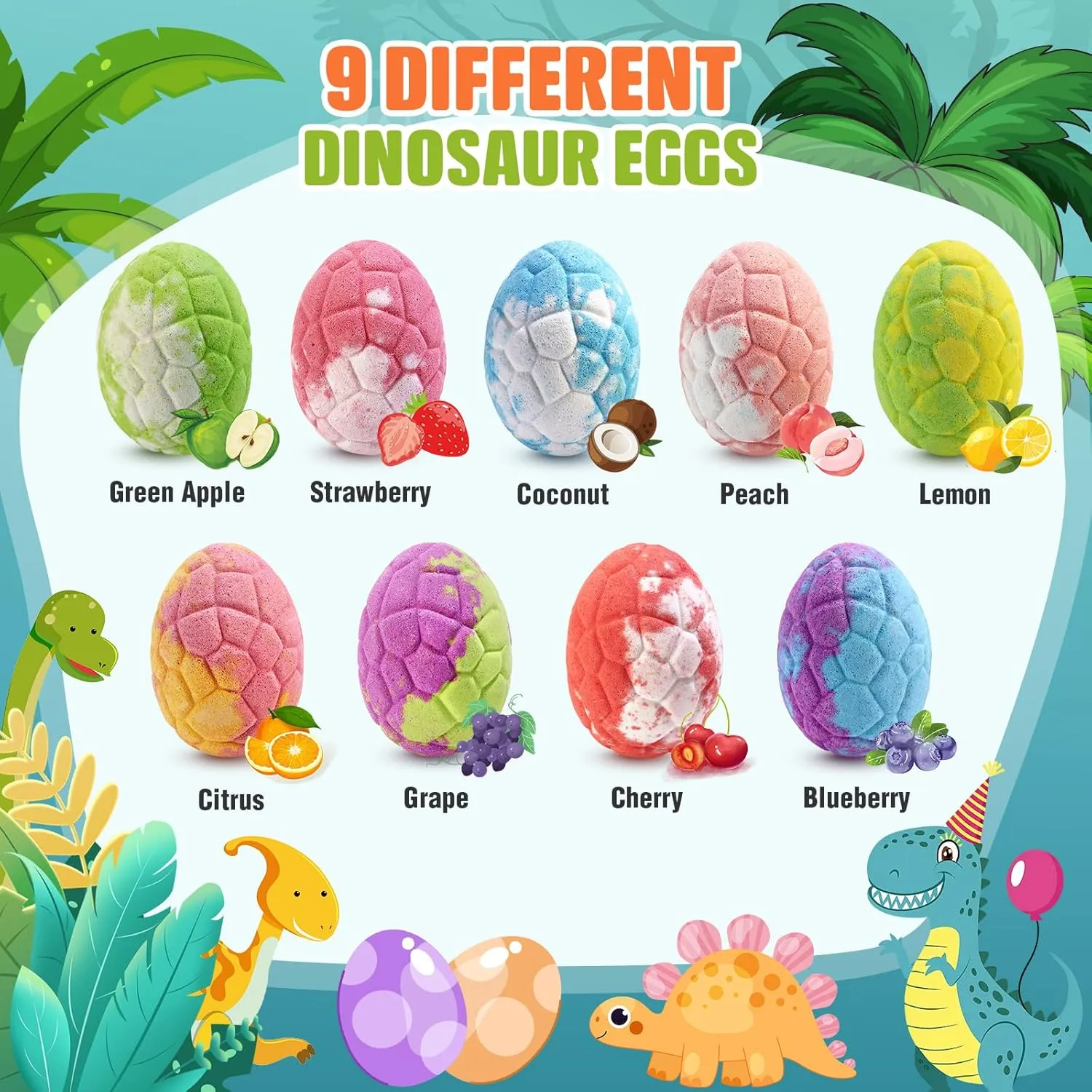 Inside$ 9 Pack admission stringent criteria Natural and Organic Dinosaur Bath Bombs Bubble Bath Gift Set$ Stocking Stuffers for Kids$ Perfect Christmas Birthday Gifts for Kid 3-12 Bath Bombs for Kids with Dinosaur Toys 