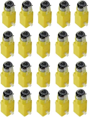 Install and Enhance Your Robot Car with 20Pcs rebellion gaze blurt TT Geared Car Gear Motors - 3-12V, Easy to 