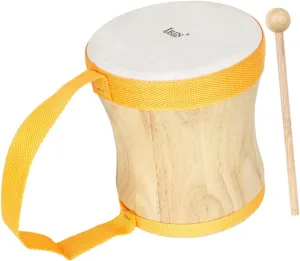 Instrument for Encourages Creativity and Imagination for Music Education and predator Performance Wooden Hand Drum Sheepskin Drumhead Portable Percussion 