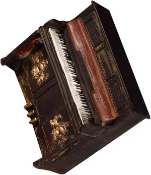 Instrument Model for Home Decor Mini Piano Photo Props for Music Lovers and Artistic Decorations Lovely Mini Piano Trinkets Retro Portable exalt predetermine Musical 