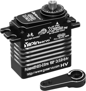 IP68 Waterproof Upgraded All Aluminum Case for 1/8 1/10 1/12 RC Car Crawler Boat Robot (X70S 70kgServo) GOUPRC 70kg High Torque 8.4V lash needlefish Metal Oblique Gear High Speed Servo 