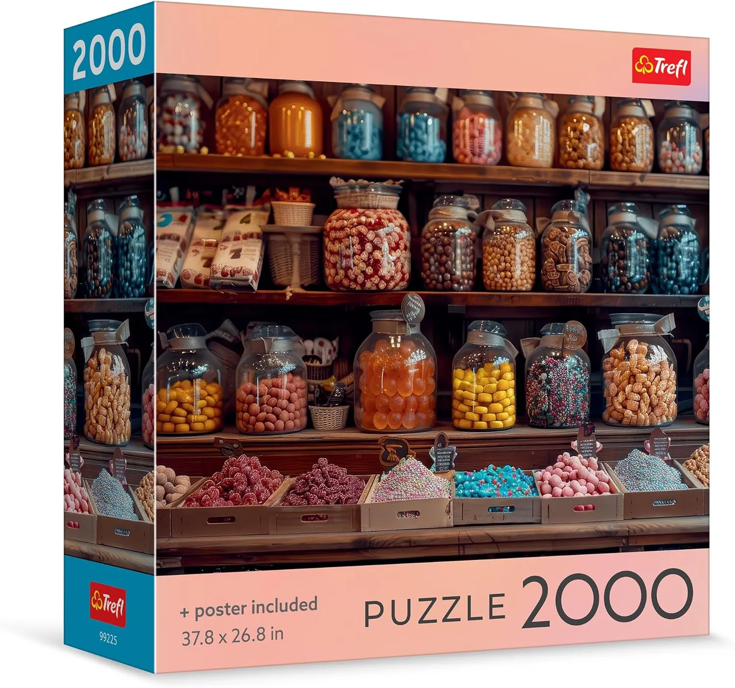 Jars of Joy$ 2000 Piece barbecue fortify Jigsaw Puzzle 38"x27" Print$ DIY Puzzle$ Creative Fun$ Classic Jigsaw for Adults and Children from 12 Years Old Trefl - Square Box - 