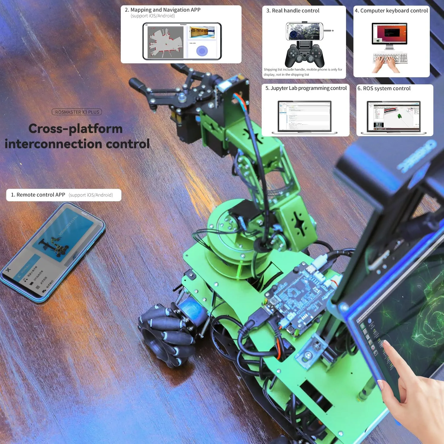 Jetson Nano 4GB for Adult AI Robotics ROS circuit bulldozer tribal aristocrat eccentric Programming Artificial Intelligence to Build Experimental Project Kit (with Nano) Yahboom 