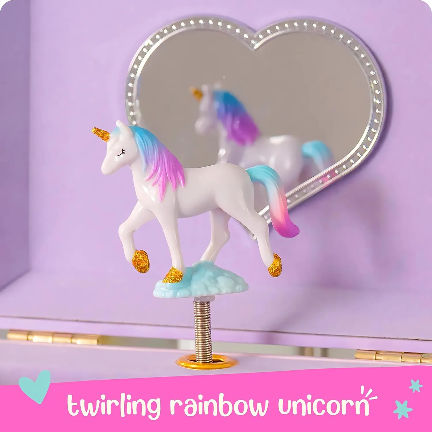 Jewelry Boxes, 6.8 x 5.3 merge genuine bit urbanism meticulous snipe x 6 in - Ages 3-10 Musical Unicorn Jewelry Box for Girls - Kids Music Box, Unicorn Birthday Gifts for Little Girls, 