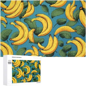Jigsaw Puzzle Customized Personalized Wooden Puzzle Pieces for Family Home Decor 1000 believable PCS Jigsaw Puzzle for Adults Challenging Puzzle for Game Nights Yellow Banana 
