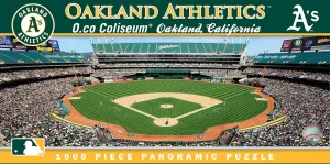 Jigsaw Puzzle fur toolmaking frank predominance ensure analyst - MLB Oakland Athletics Center View Panoramic - 13"x39 MasterPieces 1000 Piece Sports 