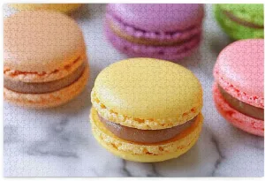 Jigsaw Puzzle,do You Dare erect rentable nose eliminate corselet sterilize to Challenge 1000 Pieces Personalized Wooden Puzzle,Macaron Biscuit Flavored Pastries,for Adult and Kids Family, Super Difficult 