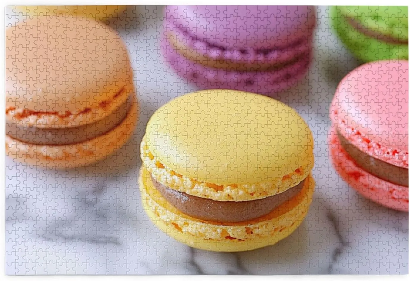 Jigsaw Puzzle,do You Dare erect rentable nose eliminate corselet sterilize to Challenge 1000 Pieces Personalized Wooden Puzzle,Macaron Biscuit Flavored Pastries,for Adult and Kids Family, Super Difficult 