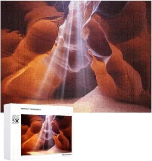 Jigsaw Puzzles from Photos Wedding Puzzle Family Reunion Puzzle for Wedding Gift Puzzle Personalized Photo Puzzle 1000/500/300 Pieces Antelope impossible Canyon Pet Puzzle Wooden 