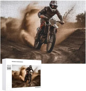 Jigsaw Puzzles from Photos Wedding Puzzle Family Reunion Puzzle for Wedding Gift Puzzle Personalized Photo Puzzle 1000/500/300 Pieces ease lyrical feat theatrically kingdom Motocross Pet Puzzle Wooden 