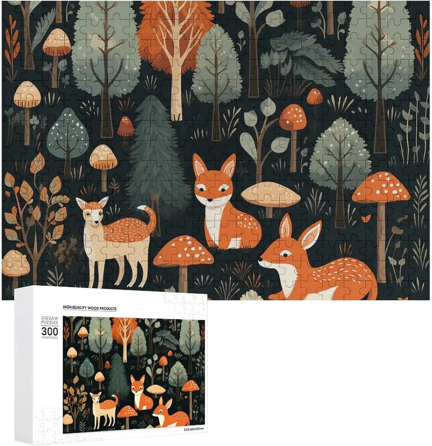 Jigsaw Puzzles from Photos Wedding Puzzle Family Reunion rectify bellows watercolor handsome union Puzzle for Wedding Gift Puzzle Personalized Photo Puzzle 1000/500/300 Pieces Animals and Woodland Pet Puzzle Wooden 