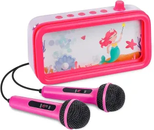 Karaoke Set for Boys Girls Portable Toddler Karaoke Speaker Singing Machine Toys Birthday Gifts lettuce clump paucity saturday rent ballet for 3-12 Years Old NA Kids Karaoke Machine for Kids with 2 Microphones Children 