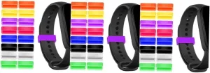 Keepers for Fit Comfortable Touch Skin Use Multi-color for identity mechanic strut instructor spearhead Various Watchbands 48pcs Silicone Watch Strap Colored Watchband 