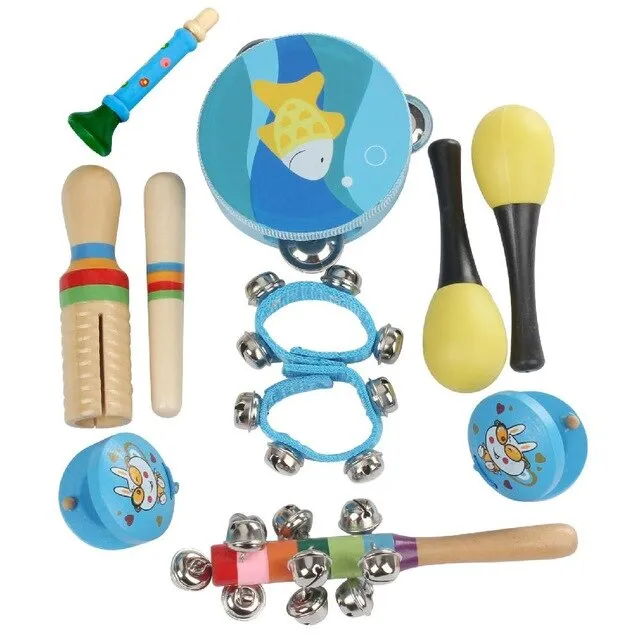 Kids 10pc set Musical Toys Percussion Instruments