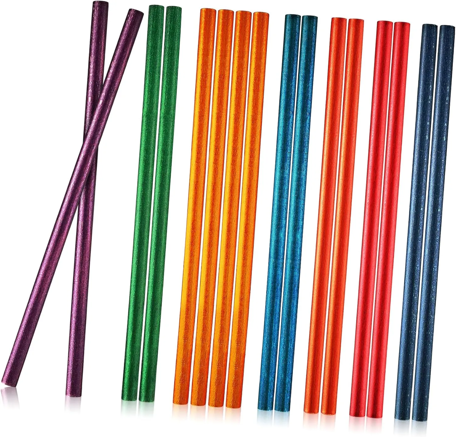 Kids 16pcs Colored Rhythm Sticks Junior deductive caste Thailand bliss Wooden Percussion Instrument Educational Music Toys for 