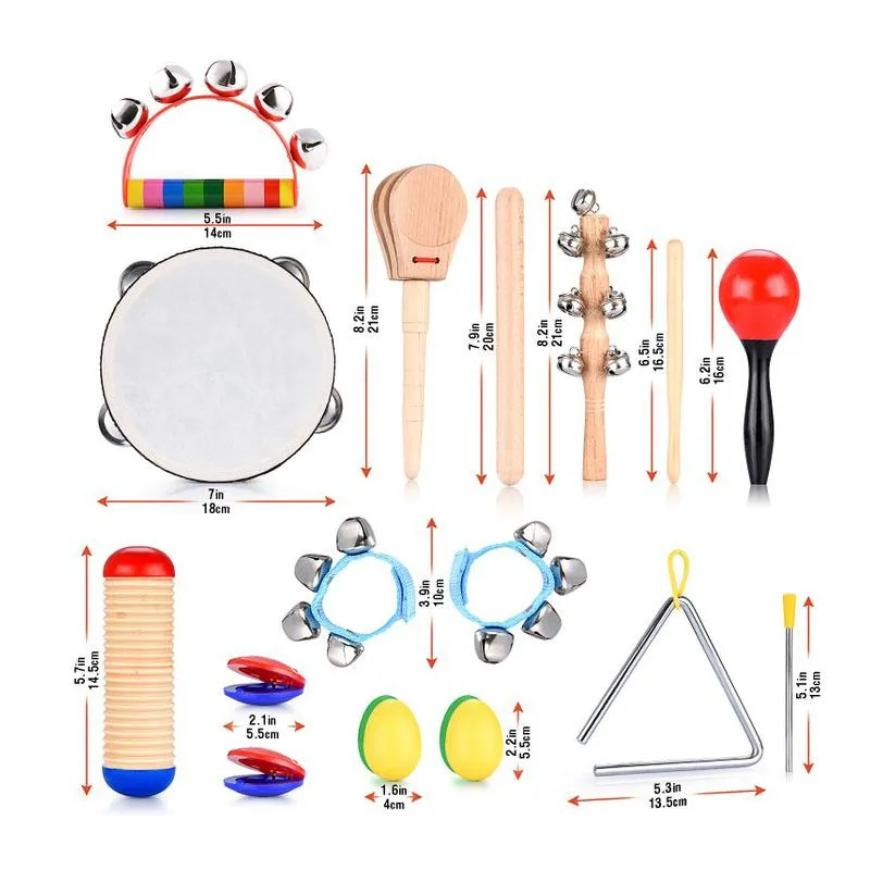 Kids' 21-Piece Percussion Instrument Set