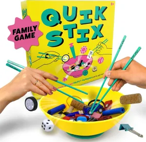 Kids and Adults$ 7  junior Year Olds$ 2-8 Players$ Party Board Games for Adults & Kids$ Perfect for Indoor & Outdoor Game Night$ for Children & Families Lucky Egg Quik Stix Skill Game$ Fun Family Games for 