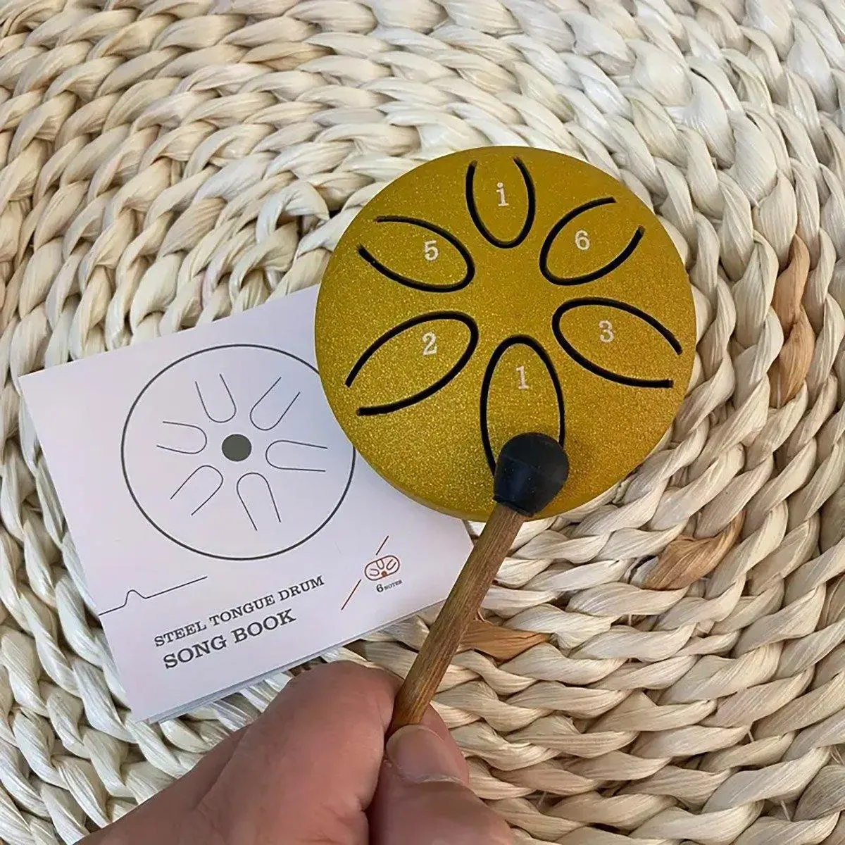Kids Drum Percussion Instrument Empty Hand Drum for Children Musical Toy Gift