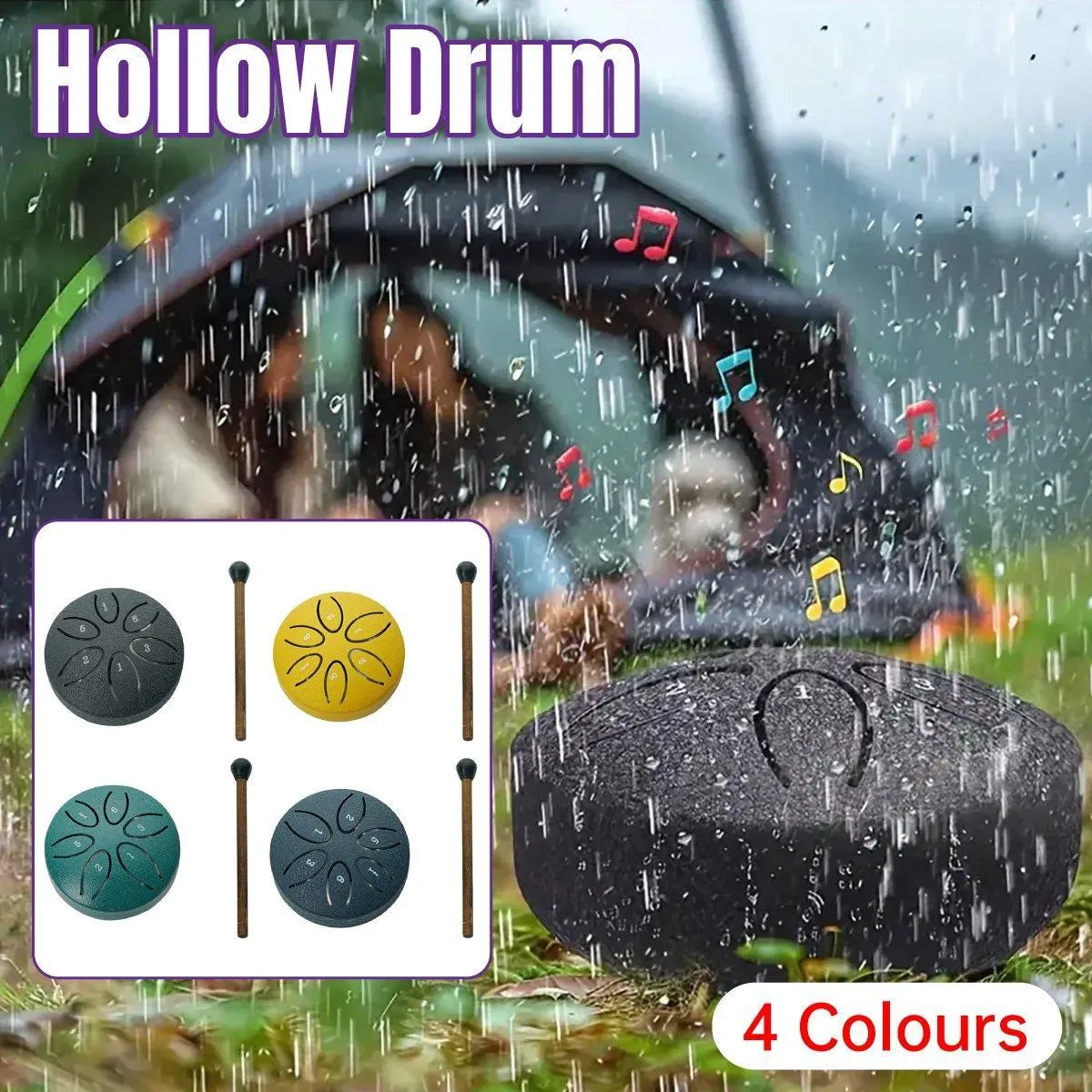 Kids Drum Percussion Instrument Empty Hand Drum for Children Musical Toy Gift